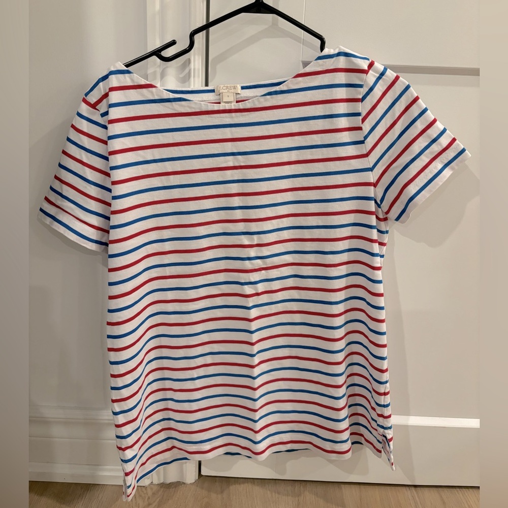 Ladies Size Small J Crew Stripped T-shirt - Perfect Condition